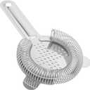 4 Pack 6.5 Inches Cocktail Strainer, 2-Prong Stainless Steel Bar Strainer, Bar Tool Drink Strainer for Bartenders, Restaurants Home Use