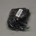 Sedmoda Women Sexy Faux Leather Mini Dress Sheer Mesh Patchwork Long Sleeve Bodycon Dresses Party Club Outfits, Size M