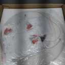 CHYING 3 Pack LED Modern Pendant Lights Kitchen Island, 11.8" 15W Cool White Ring Chandelier, Adjustable Height Silver Hanging Pendant Ceiling Light for Dining Room Bedroom Hallway Entryway, 6500K