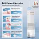 Travel Water Flosser Portable, Mini Cordless Oral Irrigator with Telescopic 180ML Tank 3 Mode 5 Nozzles, IPX7 Waterproof Teeth Cleaner for Braces, Orthodontic, Sensitive Gums Home