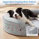 iweepet Cooling Orthopedic Dog Beds for Large & Extra Large Dogs,Summer Dog Sofa Bed with Supportive 28D Egg-Crate Foam, Removable Washable Cover, Waterproof Lining, 44’’,Grey