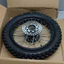 CLEO 90/100-16 Rear Wheel Rim Tire Assembly for 125cc 150cc Dirt Bike taotao TTR SSR CRF Apollo 15mm axle includes 190mm brake disc and 41T sprocket