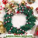 Huwena 4 Pcs 10 ft Christmas Bead Garland for Christmas Tree Decorations Acrylic Beaded Garland for Tree Fireplace DIY Ornament Holiday Party Indoor Wedding Decorations(Red, White)