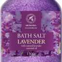 Sea Salt Lavender with Natural Lavender Essential Oil 46 Oz - Lavender Bath Salts - Lavanda Salt 1300g - Best for Good Sleep - Stress Relief - Beauty - Relaxing - Bathing - Body Care