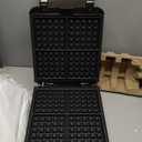 KRUPS 4-Slice Belgian Waffle Maker: Stainless Steel, 5 Browning Levels, Audible Ready Beep, Removable Plates, 1200W, Silver/Black, Large Waffle Maker Family Size, Great for Family Breakfasts