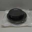 FLOWERCAT 60PCS Black Plastic Plates  Heavy Duty Black Disposable Plates for 30 guests Halloween Party/Wedding/New Year  Include 30PCS 10.25inch Dinner Plates and 30PCS 7.5inch Dessert Plates