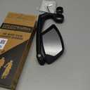 BriskMore Handlebar Bike Mirror, Scratch Resistant Glass Lens, Ajustable and Rotatable Safe Rearview Bicycle Mirror