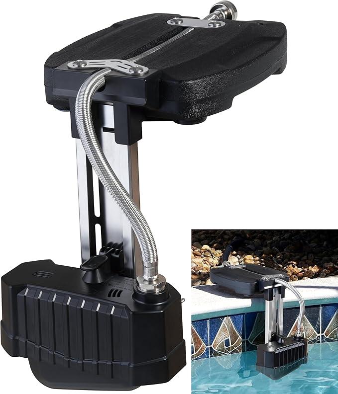 Swimming Pool Water Leveler, Automatic Pool Water Filler, Automatically Maintain Water Levels, Never Over Fills The Pool, Suitable for In ground and Above Ground Pool, Carbon Black