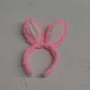 JOYVIP Furry Easter Bunny Ears Headband Faux Fur Rabbit Ears Cosplay Costume Accessory,
Pink