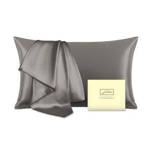 UltraChill Cooling Pillowcase Set of 2 for Hot Sleepers, Softer Than Silk Pillow Cases for Protecting Hair & Skin, Breathable Bed Pillow Covers w/ Zipper, Gifts for Women & Men (Light Gray, Standard)