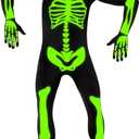 Morphsuits Adult Skeleton Costume Men, Mens Skeleton Costume Glow in Dark, Skeleton Adult Costume, Glow in Dark Skeleton (Medium)
