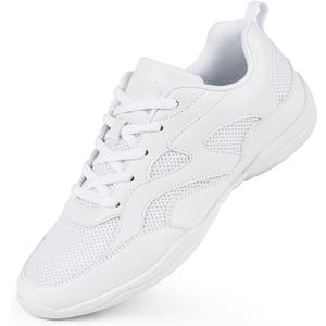 Cheer Shoes for Youth Girls White Cheerleading Athletic Dance Shoes Tennis Sneakers for Competition Sport Training (8)