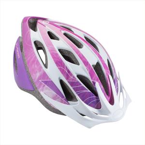 Schwinn Thrasher Kids Bike Helmet, Boys and Girls, Fits 19.75" - 22.0" Circumference, Ages 5-8 Year Olds, Lightweight, Detachable Visor, CPSC Safety Certified, Child, Purple Pattern