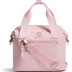 Pastel Lunch Box Women | Insulated Waterproof Leakproof Lunch Bag Cooler | Adjustable Strap | BPA-Free (10L, Rose Quartz)