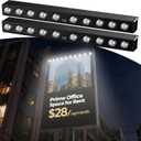 Solar Sign Light Wall lamp,2Pack Set of Solar Outdoor Sign Light, with Automatic Charging and Automatic on/Off Function, Suitable for Billboard Display Lights,Backyard Fence Landscape Lights (Cold White)