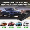 Heavy Duty Car Ramps for Oil Change,RV Wheel Ramp 20,000lbs Capacity,5.5" Lift Non-Slip Portable Vehicle Service Ramps for RV, Camper, Trucks,SUVs,Tandem Axle Trailer Tire Repair & Replacement(1 pack)
