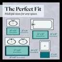 Memory Foam Bath Mat Non Slip Absorbent Super Cozy Velvet Bathroom Rug Carpet (22 inches X 36 inches, Grey)