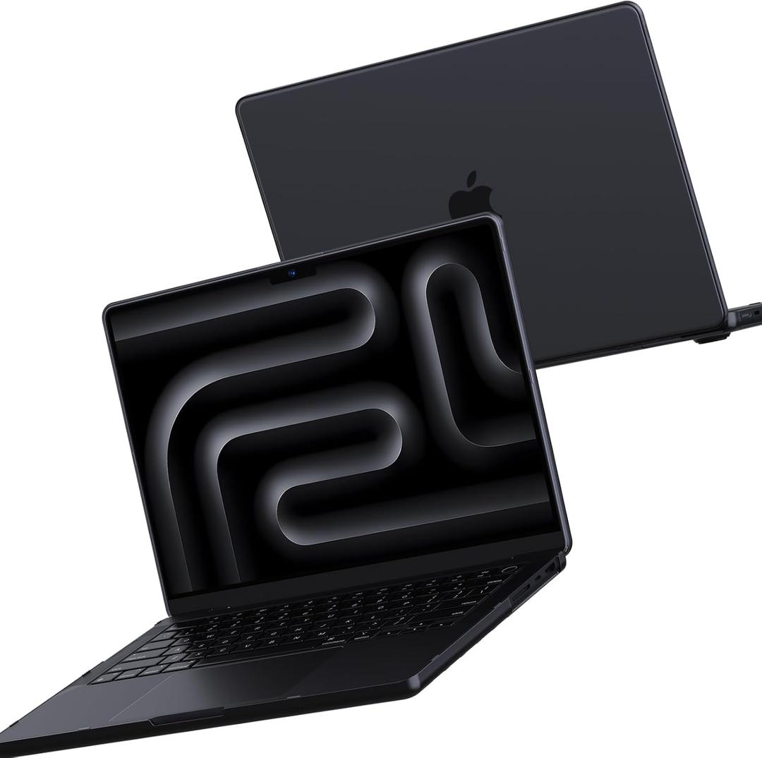 for MacBook Pro 16 inch Case M4 2025 2024-2021 M3 M2 M1 Pro/Max [100% Match Official Color] Protective Hard Case Laptop Cover - Space Black Clear