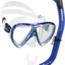 Cressi Adult Snorkeling Kit, Mask & Dry Snorkel - Quality Equipment for Discovering The Underwater World - Ocean Combo: Designed in Italy