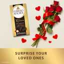 Ferrero Rocher Premium Dark Chocolate Hazelnut Bar, Valentine's Day Chocolate Gift, 8 Pack, 3.1 oz Each