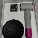 SHRATE Professional High Speed Ionic Hair Dryer | Ultra-Fast Drying | 500 Million Negative Ions | Low Noise | 160000 RPM | Compact Blow Dryer with Magnetic Diffuser for Faster Drying All Hair Types (Grey)