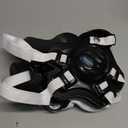 Wrestling Headgear, Head Gear for Men and Youth with Chin Cup, Dual-Layer Ear Guard for MMA, BJJ (for Users Age 10+) (Black Headgear & White Strap)