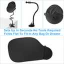Cubicle Shade & Desk Shade Adjustable Cubicle Light Shield to Block Overhead Light & Glare Portable Office with Suction Cup Clamp for Laptop, Monitor or Outdoor Use