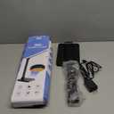 LED Desk Lamp with USB Ports,Touch Desk Lamps for Home Office with 5 Color Modes,3 Brightness Desk Light with Small Night Light,Reading Lamp Table Lamp for Bedroom Bedside Study Black with Adapter