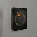 Engraved Personalized Wood Guitar Picks Box, Shaped Plectrum Container with 3 Standard Picks (To Dad)