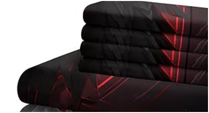 AOFOTO 9x6ft Great Black and Red Theme Birthday Photography Backdrop Pearls Feather Room Wall Art Decor Roaring 20s Retro Background Party Supplies Kids Adults Portrait Decoration Banner Props