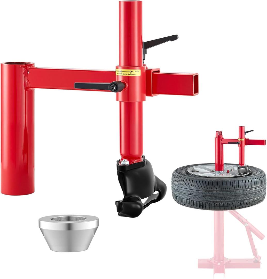 VEVOR Manual Tire Changer Duck Head Kit with Silver Cone, Fit for 16"-21" Wheels, Heavy Duty Manual Tire Changer Duck Head Adapter Kit, Mounting and Demounting Tool for Most Cars, SUVs, Trucks, ATVs