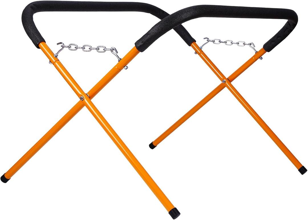 2 Pack Portable Workbench Folding Work Stand, 1,000 Pound Capacity Foldable Work Table, Heavy-Duty Bumper Stand for Garage and Shop