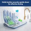 Dr. Brown's Folding Baby Bottle Drying Rack for Easy Storage - Dry Nipples, Pacifiers and Other Baby Essentials, BPA Free