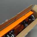 Voipvvii Folding Hand Truck500lbs, Portable Heavy Duty Dolly Cart, 6 Wheels Collapsible Luggage Cart with 2 Elastic Ropes - Compact Trolley Cart for Easy Moving - Ideal Hand Cart for Travel and More, Orange
