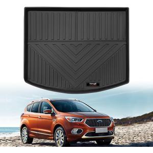 Custom for 2013-2019 Ford Escape/2015-2019 Lincoln MKC Cargo Mats Trunk Liner All Weather TPE Protection Mat Accessories (for 2013-2019 Ford Escape/2015-2019 Lincoln MKC)