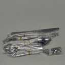 PHILIPALA 20 Piece Silverware Set, Stainless Steel Flatware Set for 4 Food Grade Novelty Flatware Cutlery Utensil Set Include Knife Fork Spoon Mirror Polished Dishwasher Safe