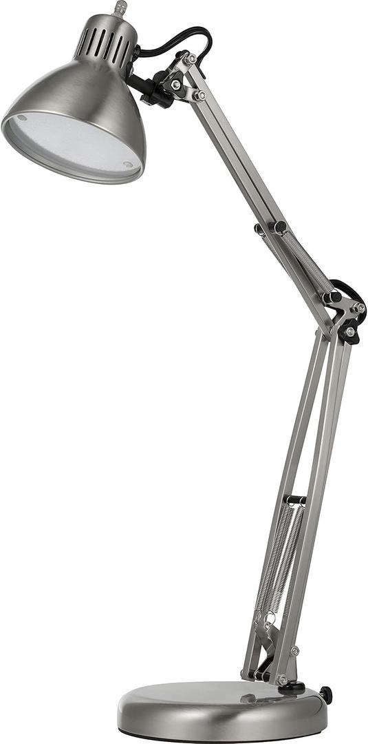 Lorell 4.5-watt LED Bulb Architect-Style Lamp (18" x 6" x 6", Silver)