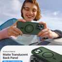 Faiono Magnetic for iPhone 16 Pro Case [Full Camera Protection][Military-Grade Protection][Compatible with MagSafe] Shockproof Protective Slim Phone Case for iPhone 16 Pro, Forest Green