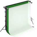 118" / 3m Background Folding Crossbar, Photography Lighting Muslin Backdrop Support Crossbar, 2 x 3m Crossbar, 2 x Mount,6 x Clip