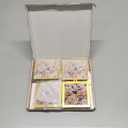 UNIQOOO 3.2 x 3.2 inch Christmas Acrylic Gold Picture Frame Ornaments for Display Picture, 6 Pcs Festive Hanging Decoration, Double-Sided Photo Frames for Holiday, Home, Party, Xmas Tree Decorations