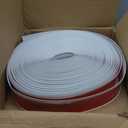 Vinyl Baseboard Molding Trim 4 Inch x 200 Feet Peel and Stick Baseboard Trim Flexible PVC Cove Base Moulding Self-Adhesive Trim for Garage Bathroom Cabinet Floor Walls, White