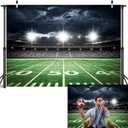 Football Field Backdrop Sports Stadium Photography Background Football Theme Birthday Party Decorations Banner Supplies (94x70inch(8x6FT))