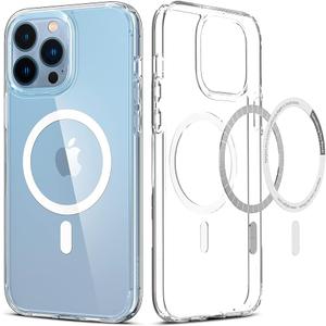 Spigen for iPhone 13 Pro Max Case, Ultra Hybrid MagFit [Anti-Yellowing] [Compatible with Magsafe] - Clear