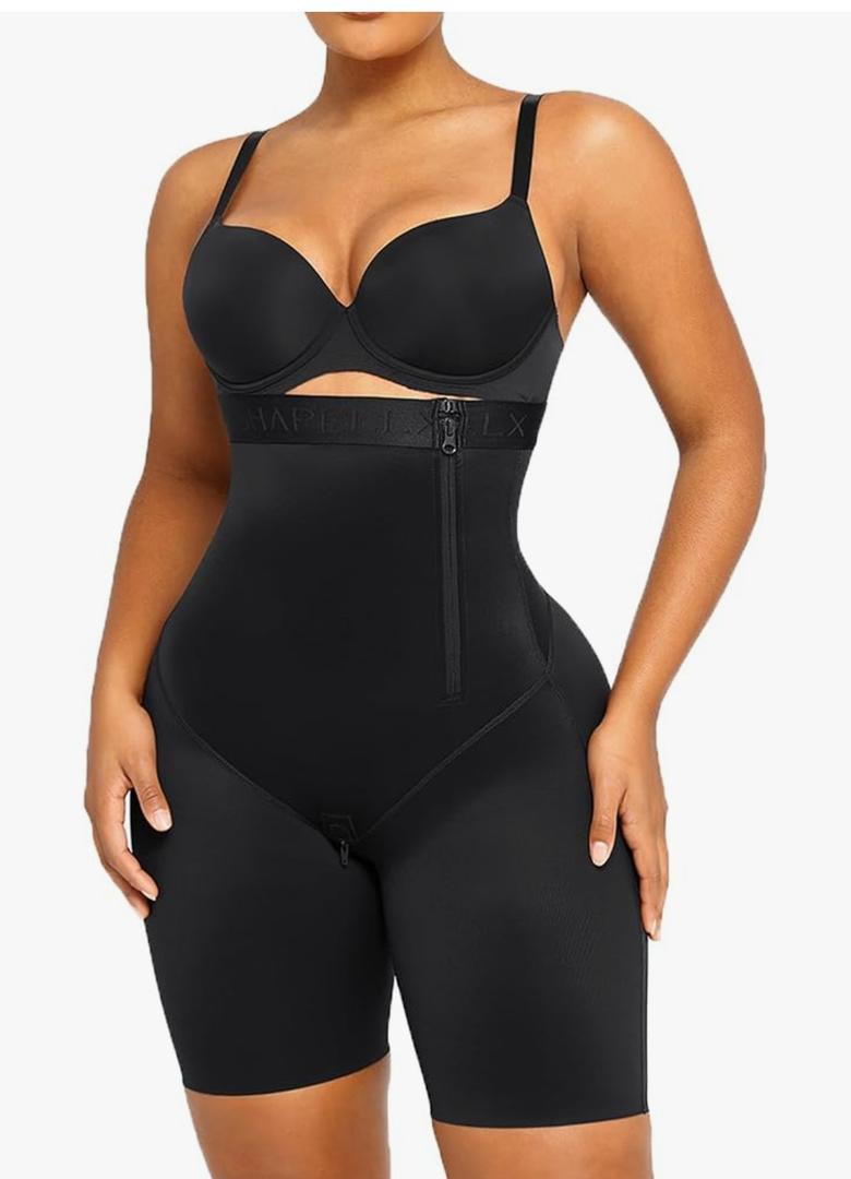 SHAPELLX Shapewear for Women Tummy Control Faja Body Shaper Butt Lifting High Waisted Shorts Thigh Slimmer Bodysuit, S