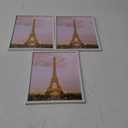 upsimples 8x10 Picture Frame Set of 3, Made of High Definition Glass for 8 x 10, Wall and Tabletop Display Thin Border Photo Frames for Home Decor, White