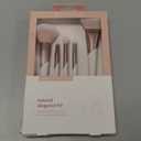 EcoTools Luxe Natural Elegance Professional Face Makeup & Foundation Brush Set, Premium Brush Kit For Face, Cheek, & Eye Makeup, Synthetic Makeup Brushes, Vegan & Cruelty-Free, 5 Piece Set