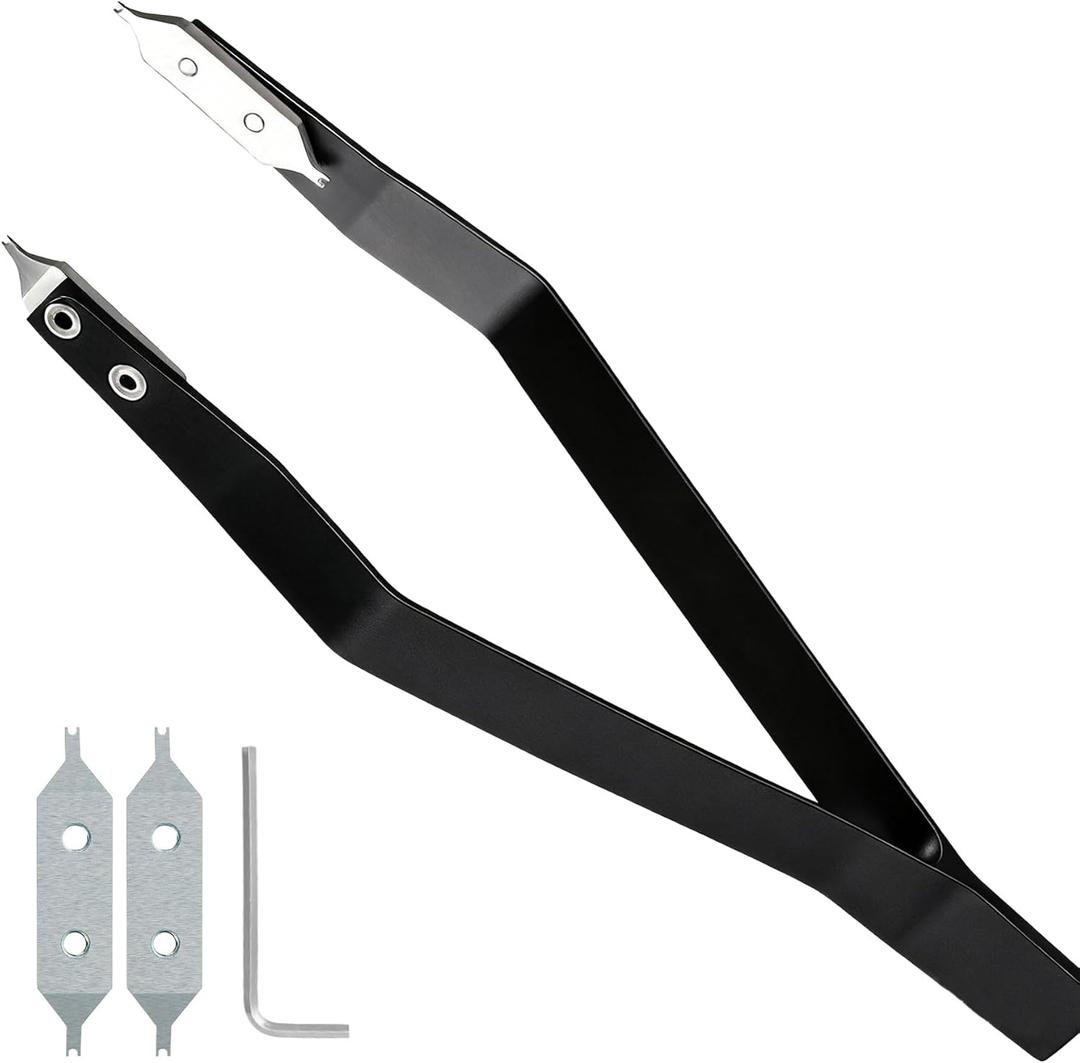 Watch Spring Bar Tweezers, Watch Spring Bar Removal Tool for Watchmaker and Repairer with 2 Spare Fork Tips