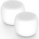 Babelio White Noise Sound Machine for Adults Kids Baby, Mini, 15 Non-looping Sounds, Timer, Memory Function, Easy to Pocket and Travel White 2 Pack