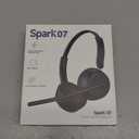 SEJJ Wireless Headset with Mic for Work, Bluetooth 5.4 Headphones with AI Noise-Canceling Mic for Clear Calls, Wireless Headsets with Mic Mute & USB A/ C Dongle for PC, Computer, Laptop, Black