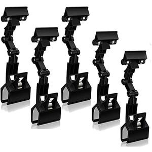 5pcs Sign Clips Clip Holder Sign Holder Clip Paper Holder for Table Top Clip On Sign for Paper Holder Computer Monitor Handy Artist Supplies Holder(5pcs Black)